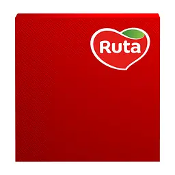 Серветки столові Ruta Колор 3 шари 33х33 см Червоні 20 шт. (4820023741676)