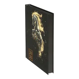 Щоденник датований Buromax Horse 2026 A5 чорний (BM.2189-01) - мініатюра 4