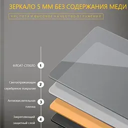 Дзеркало Dusel DE-M3021 70x90, Білий - мініатюра 5