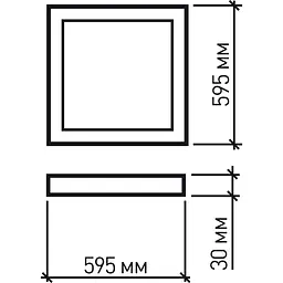Світодіодний світильник Eurolamp LED 60х60 (панель) 36W 4000K (LED-Panel-36/40) - мініатюра 7