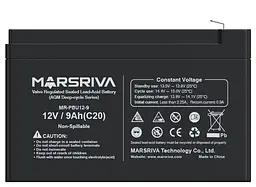 Акумуляторна батарея для ДБЖ Marsriva GEL 12 V / 9 А*ч (MR-PBU12-9) - мініатюра 3
