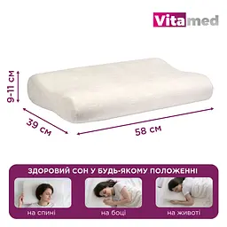 Ортопедична подушка для шиї Vitamed VISCO BA 610 (BA 610-2765) - мініатюра 4