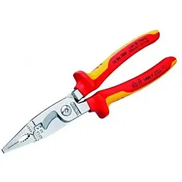 Електромонтажні кліщі хромовані 200 мм Knipex 13 86 200