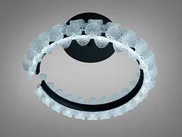 Стельова люстра LED Diasha 2511/500BK чорна 50 Вт з пультом - мініатюра 2