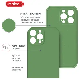 Чохол до мобільного телефона Intaleo SoftShell Apple iPhone 14 Pro Green (1283126562396) - мініатюра 5