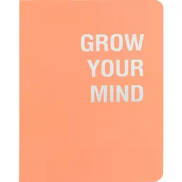 Книга записна Axent Motivation Grow your mind A5 в клітинку 80 аркушів помаранчева (8700-5-A)