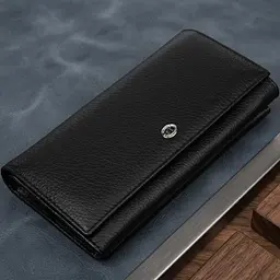 Добротний жіночий гаманець ST Leather 19375 чорний - мініатюра 1