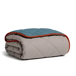 Покривало Cosas OCEAN SAND CS8 200х230 см стьобане двостороннє на ліжко та диван (Blanket_68Sky_84Quartz_kt_103Orange_200x230) - мініатюра 5