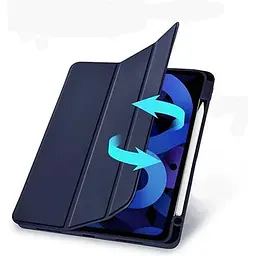 Чохол-книжка BeCover Tri Fold Soft TPU з кріпленням Apple Pencil для Apple iPad Air 11" M2/M3 2024/2025 Deep Blue (711401) - мініатюра 8