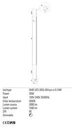 Люстра/торшер Redo ACROBAT SU/LAMP LED 34W 3000K (4.1.2) 01-2284 - мініатюра 3