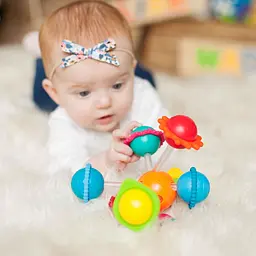 Іграшка-прорізувач Fat Brain Toys Wimzle Сенсорні кулі (F136ML) - мініатюра 4