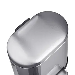 Відро для сміття з плавним закриттям овальне Mixxus Premium Topper-TC0205 SS Color 5л нержавіюча сталь MI7059, Нержавіюча сталь - мініатюра 6