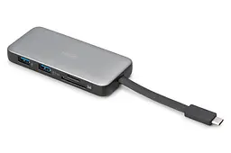 Digitus Док-станція USB-C > HDMI/2xUSB-A/USB-C/SD/MicroSD/RJ54, Travel - мініатюра 3