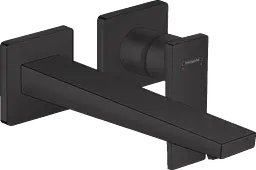 Змішувач Hansgrohe Metropol для раковини зі стіни прихованого монтажу 225 мм Matt Black 32526670 Чорний матовий