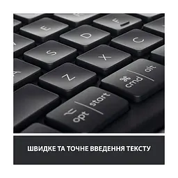 Клавіатура Logitech ERGO K860 Bluetooth/Wireless UA Black (920-010108) - мініатюра 9