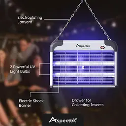 Електрична пастка для комах Aspectek 20 Вт для приміщень - мініатюра 6