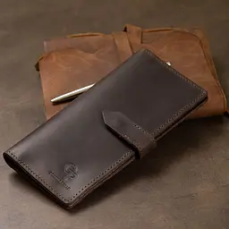 Чоловіче шкіряне портмоне GRANDE PELLE 9х18х1 см acs0018640 - мініатюра 9