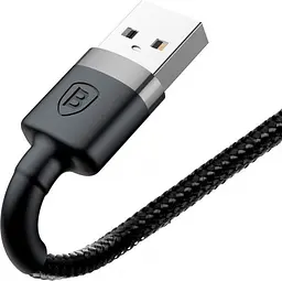 Кабель Baseus Cafule USB to Lightning 3m Grey/Black (CALKLF-RG1) [82083] - мініатюра 3