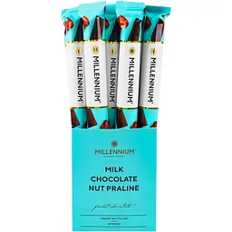 Шоколад молочний Millennium Milk Chocolate Nut Praline 38 г - мініатюра 3