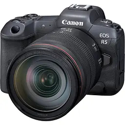 Бездзеркальний фотоапарат Canon EOS R5 Kit 24-105mm IS USM Black [4147C013] UA [137128] - мініатюра 2