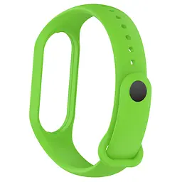 Силіконовий ремінець для фітнес браслетів Xiaomi Mi Band 5/6/7, Silicone, green, зі зручною застібкою, на фітнес трекер та смарт годинник, ArmorStandart (ARM61901) - мініатюра 2