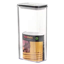 Харчовий контейнер Herevin Canister-Vacuum Lid-White-Black вакумна кришка 3 л (161194-000) - мініатюра 2