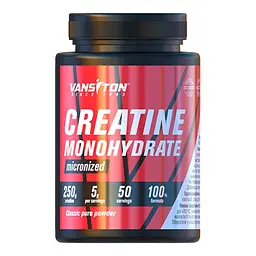 Креатін Creatine Monohydrate, 250 грам Vansiton fit0016228 - мініатюра 1