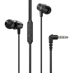 Дротові навушники Hoco M79 Cresta, 3.5mm, 1.2m, Чорний