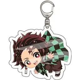 Брелок акриловий Клинок розсікаючий демонів Танджиро Камадо Demon Slayer Tanjuurou Kamado 5 см