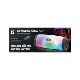 Акустична система Defender Enjoy S600 10Вт Light/FM/microSD/USB Black (65603) - мініатюра 6