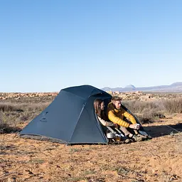 Намет тримісний з футпринтом Naturehike Cloud Up 3 UL NH18T030-T-T, 20D, темно-синій - мініатюра 3