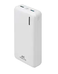 Зовнішній акумулятор Power Bank RIVACASE VA2572 20000 mAh швидке заряджання QC PD Білий - мініатюра 3