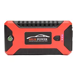 Пускозарядний пристрій червоний JUMP STARTER JX27 WITH PUMP 99800 мАг • Автомобільний стартовий блок з компресором та зарядкою - мініатюра 2