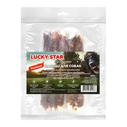 Ласощі для собак Lucky Star Куряче в'ялене м'ясо на супервеликій кальцінованій паличці 500 г (4820144302466) - мініатюра 2