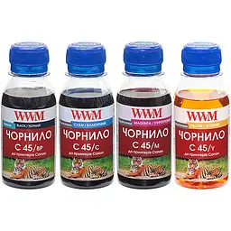 Комплект чорнил WWM для Canon PG-440/CL-441 4х100г BP/C/M/Y Пігментне/Водорозчинне (C45SET-4)