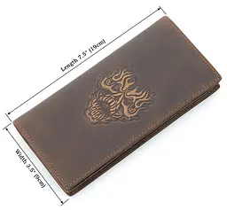 Чоловічий шкіряний гаманець Vintage 9х19 см acs0016064 - мініатюра 2