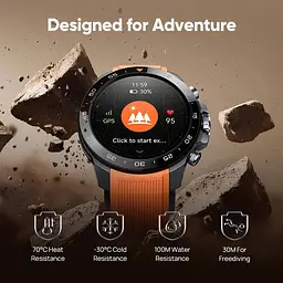 Mibro Смарт-часи GS Explorer S 48мм, 1.32", 466x466, AMOLED, BT 5.3, Dual-band GPS, 10 ATM, чорний обсидіан - мініатюра 9