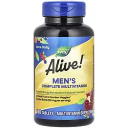 Комплекс для здоров'я чоловіків Nature's Way Alive! Men's Complete Multivitamin, 130 таблеток - мініатюра 1
