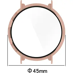 Чохол-накладка DK Пластик Gloss Скло Full Cover для Huawei Watch GT 4 41mm (pink) - мініатюра 4