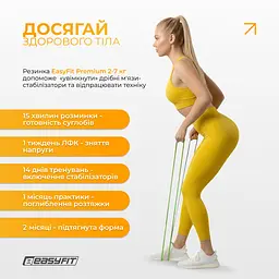 Двошарова резинка для підтягування EasyFit Premium 2-7 кг - мініатюра 9