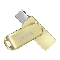 Флеш накопичувач USB 512Gb SanDisk Ultra Dual Luxe, Gold, Type-C / USB 3.2 Gen 1, до 400 МБ/с (SDDDC4-512G-G46GD) - мініатюра 3