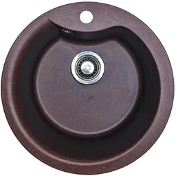 Кухонна мийка Adamant Wave Ø485x210 mokko 223223, Коричневий