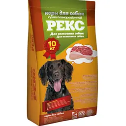 Сухий корм для активних собак РЕКС 10 кг 803720