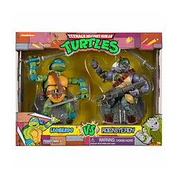 Набір фігурок TMNT Черепашки-ніндзя класичні Леонардо проти Рокстеді, 15 см (81276) - мініатюра 5