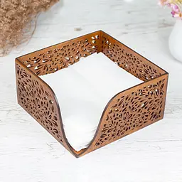 Дерев'яна серветниця VANZA SPLASH walnut - L (21 см) - мініатюра 5