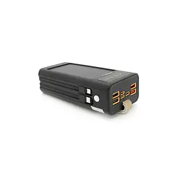 Батарея універсальна ACL 30000mAh, SOLAR, TypeC + Lighting, Black (PW-90B) - мініатюра 3