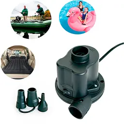 Насос від прикурювача Air Pump ZQ-606 12V насос для човна від прикурювача, електронасоса для матраців (ST)