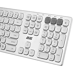 Клавіатура 2E KS270 WL/BT UA Silver/White (2E-KS270WBWH_UA) [150969] - мініатюра 7