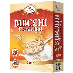 Пластівці Козуб Продукт 500г вівсяні в коробці