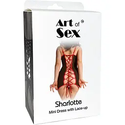 Сексуальна сукня із сітки Art of Sex- Sharlotte чорна XS-M - мініатюра 3